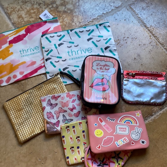 Benefit Handbags - 💵3 for $20✅Bundle of nine make up cosmetic bags new